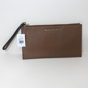 Sold Michael Kors  Chestnut Zipper Leather